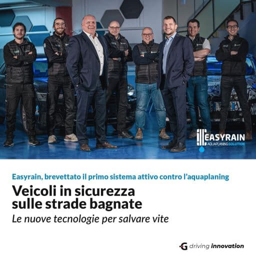 Easy Rain: brevettato primo sistema attivo contro l'acquaplaning