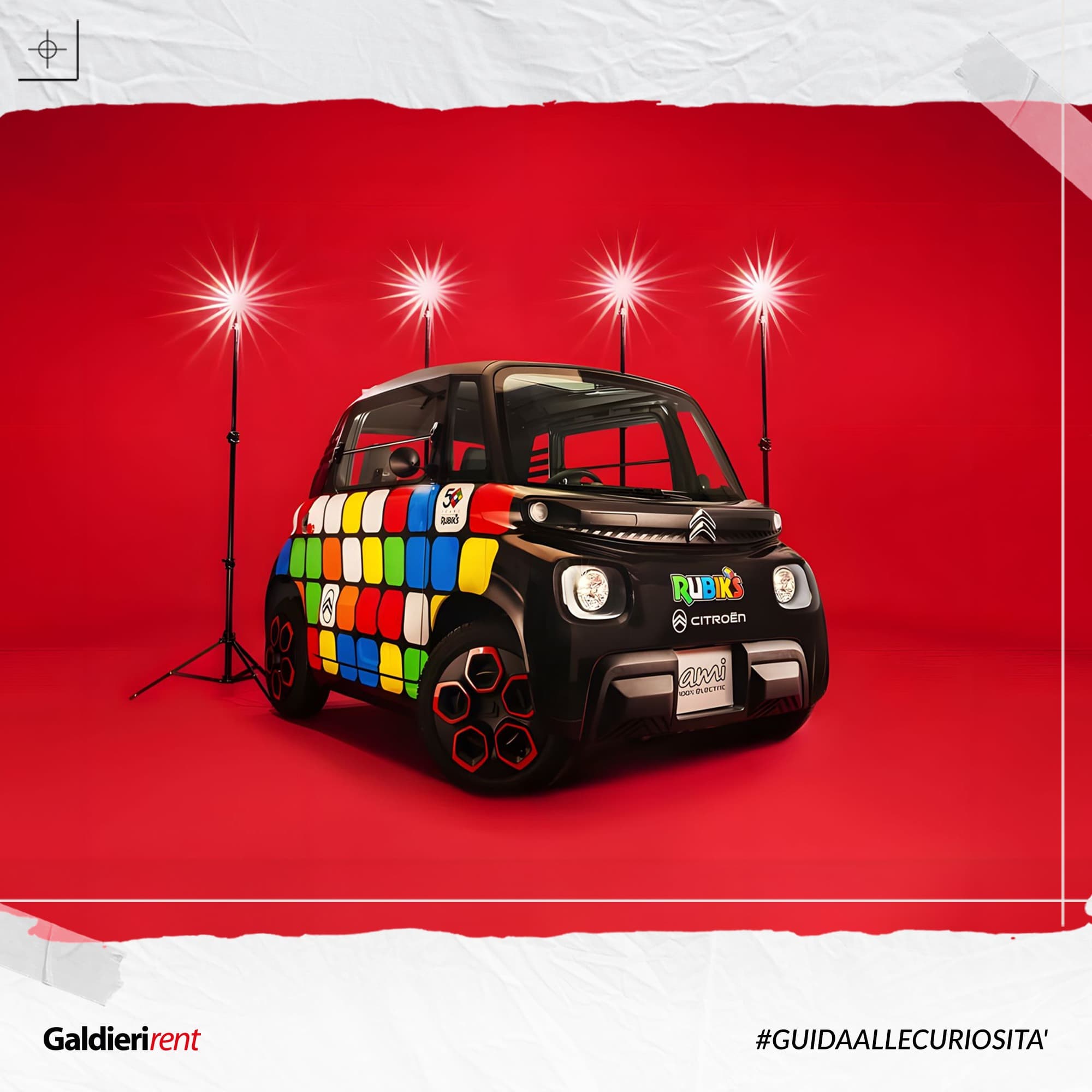 Milano, Citroën Ami celebra i 50 anni del Cubo di Rubik